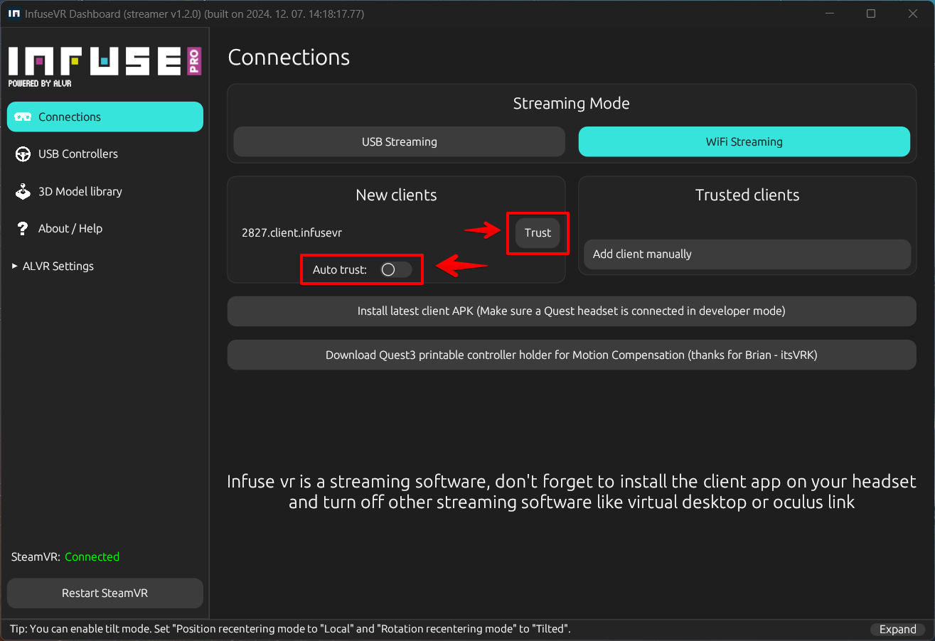Trust Infuse Client