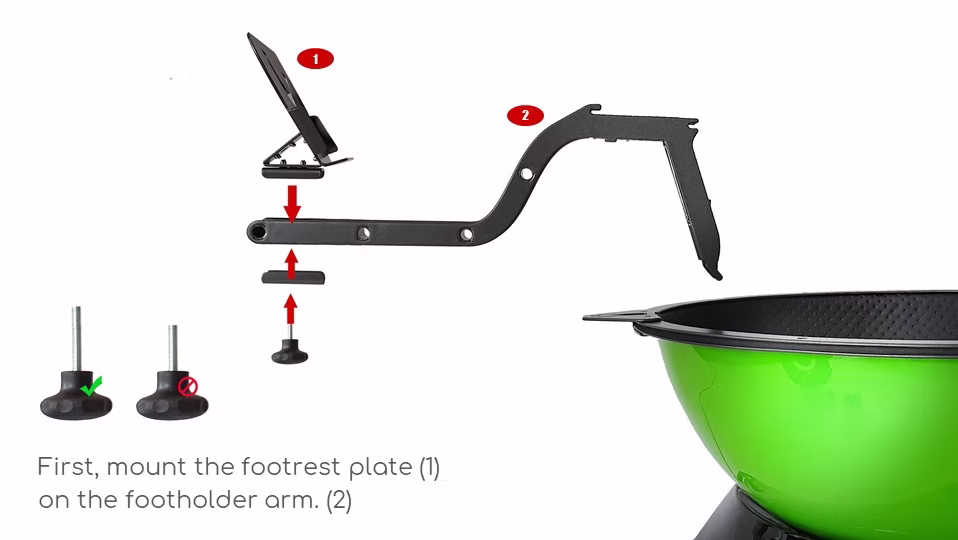 Mount Footrest Plate